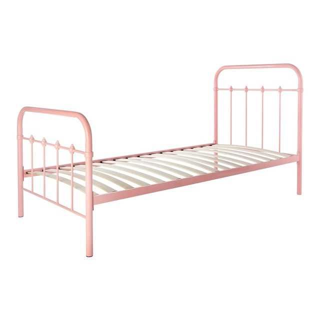 Cama solteiro rosa