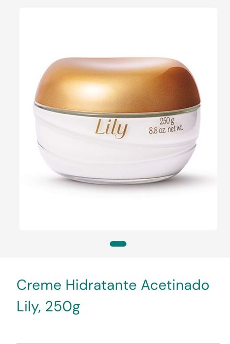 Eau de Parfum lily e creme acetinado