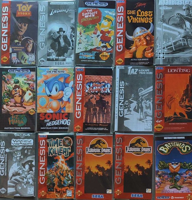 Мануалы для игр SEGA