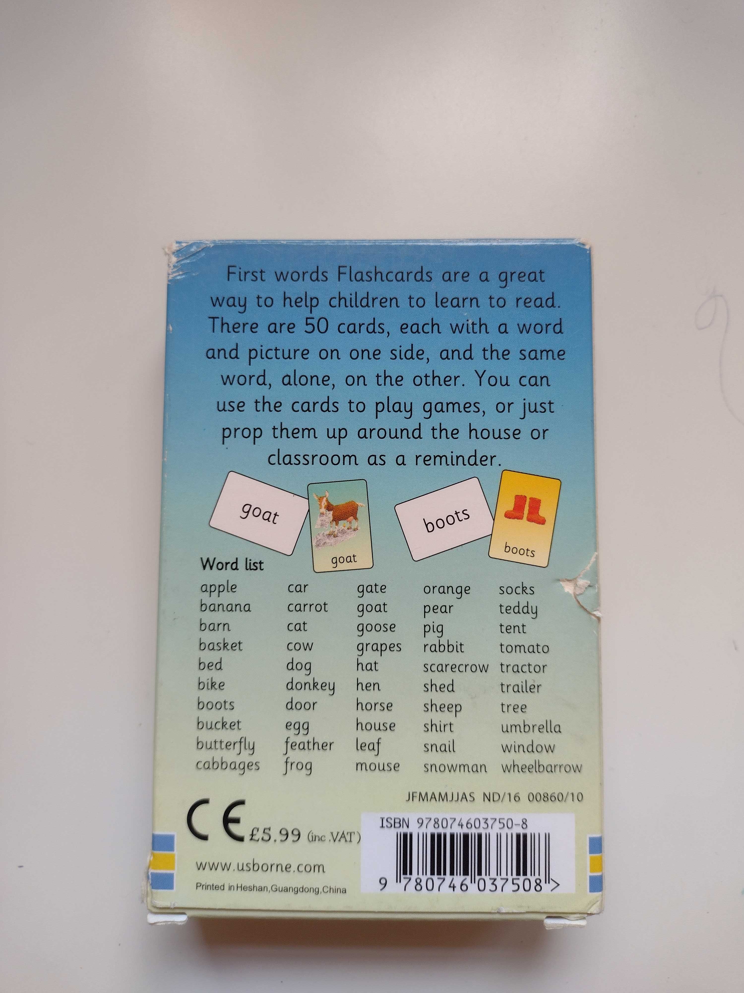 Karty do nauki j.angielskiego First Worda Flashcards, jak nowe!