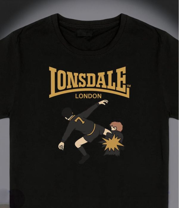 Мужская футболка Lonsdale London Casual logo унисекс лонсдейл паутина