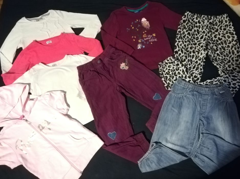 Zestaw megapaka ubrań dziewczynka 5-6lat przedszkole H&M Lupilu 116cm