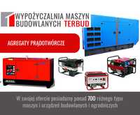 Agregat prądotwórczy. Moc od 2kW do 250 kW. Prądnica, generator