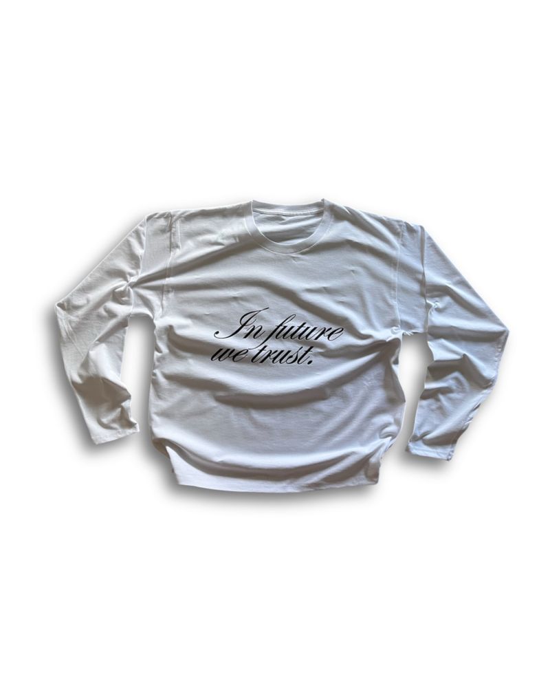 longsleeve “in future we trust” , opium, sk8, rap longsleeve, лонг