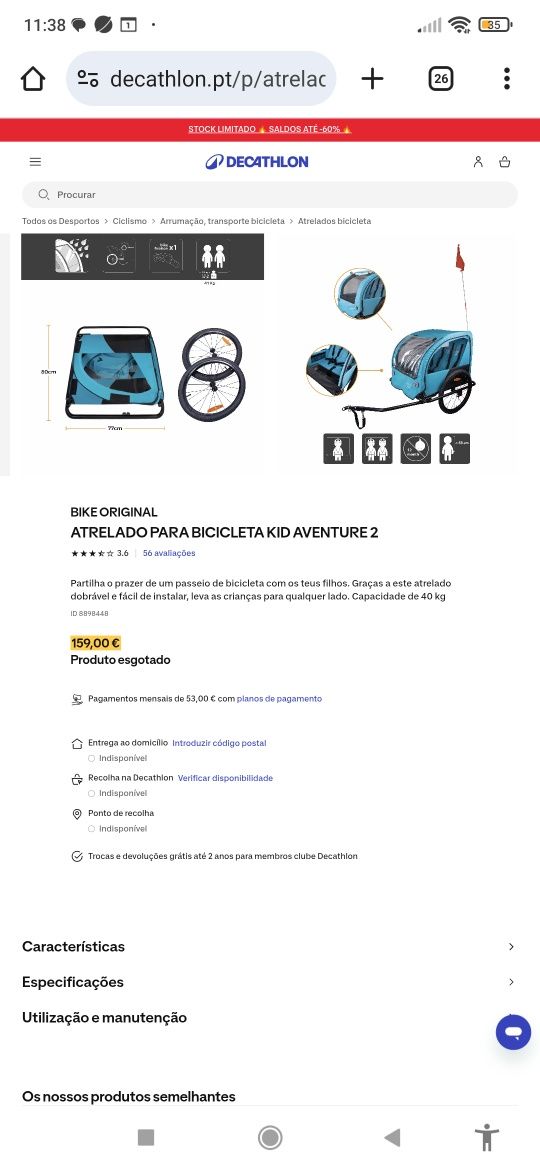 Atrelado para bicicleta