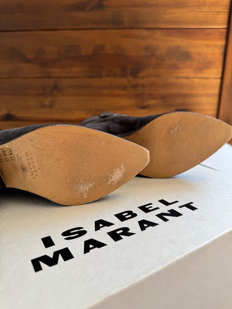Isabel Marant botki zamszowe
