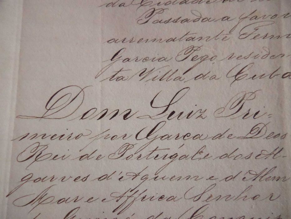 Documento Selado :  Carta de Sentença , Ano  1874