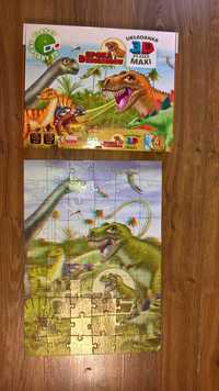 puzzle 3d maxi 60 epoka dinozaurów db