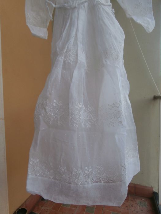Vestido comprido de comunhão (anos 50)