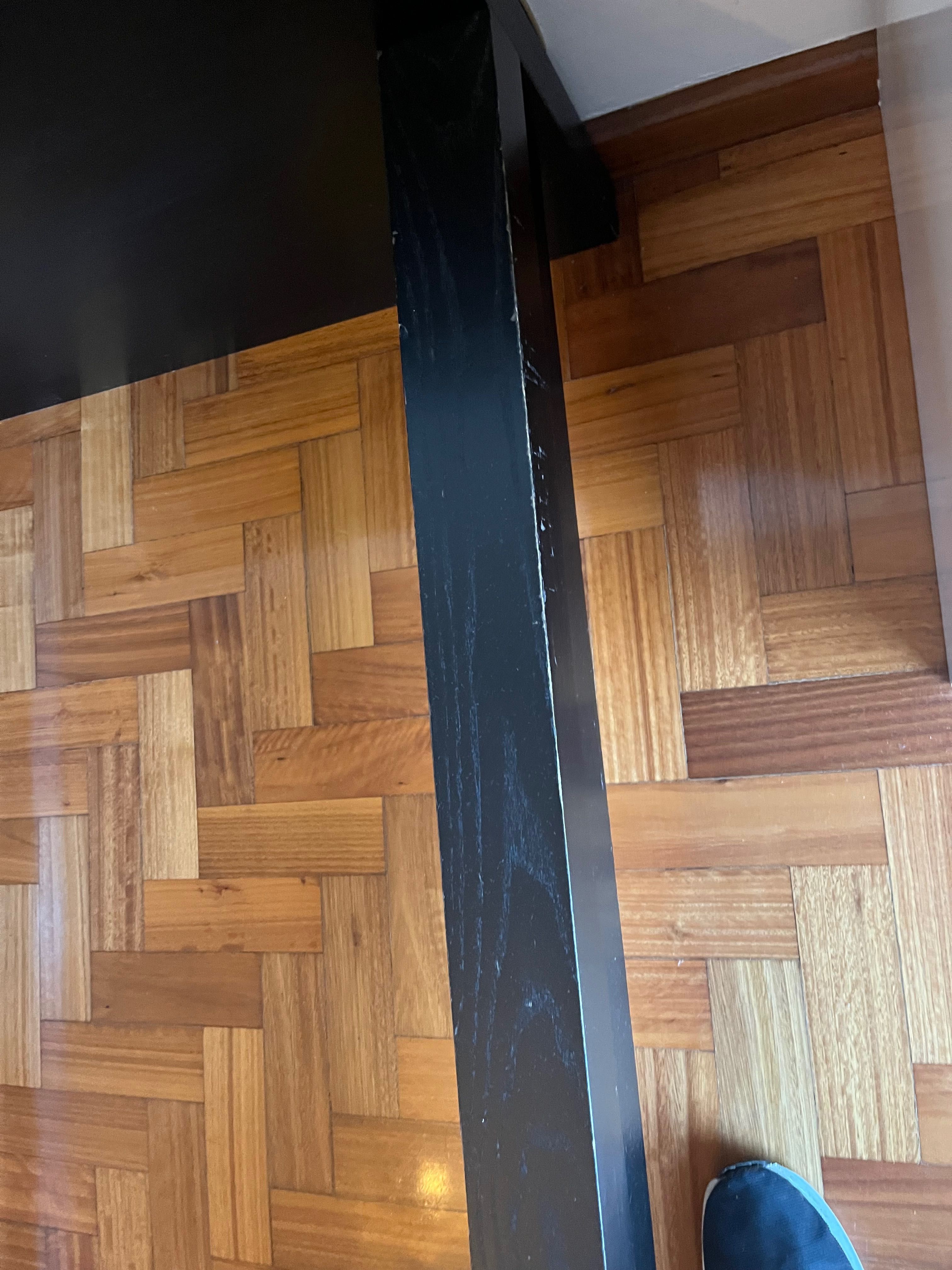 Estrutura de cama sem estrado preta grande 2camas de solteiro