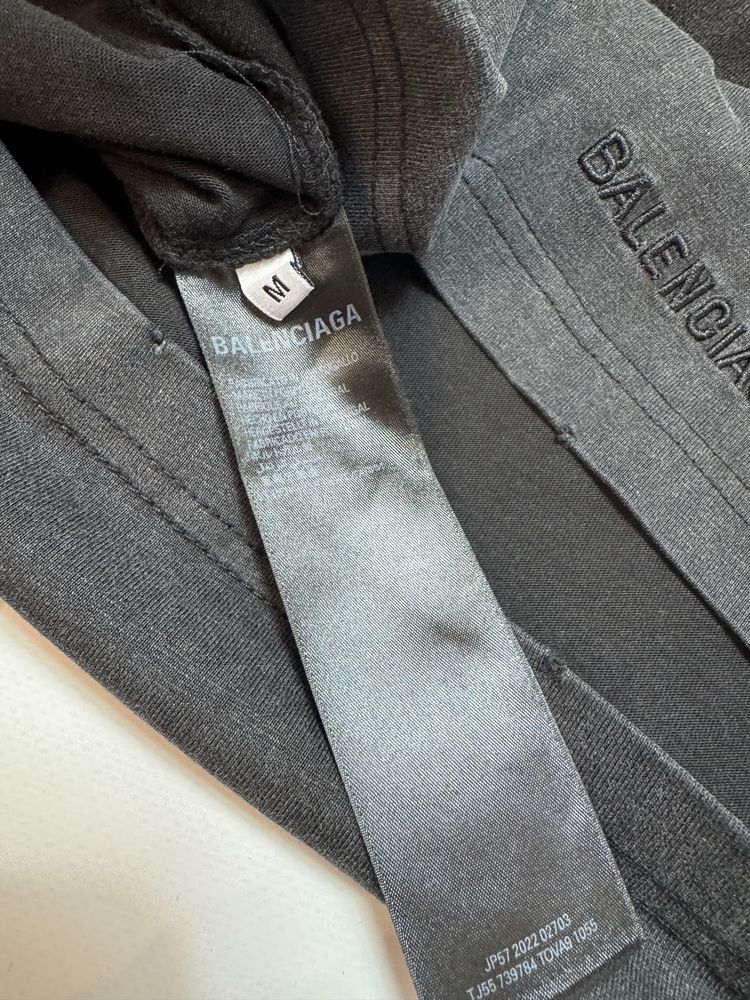 Лонгслів Balenciaga Rammstein Washed black S