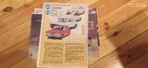 Plakat prospekt Syrena 105 Fiat 126p Fiat 125p Polonez Polifarb