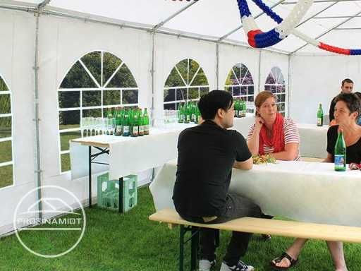 5x5m Namiot imprezowy, ogrodowy, PVC biały, Altana, gratis wysyłka