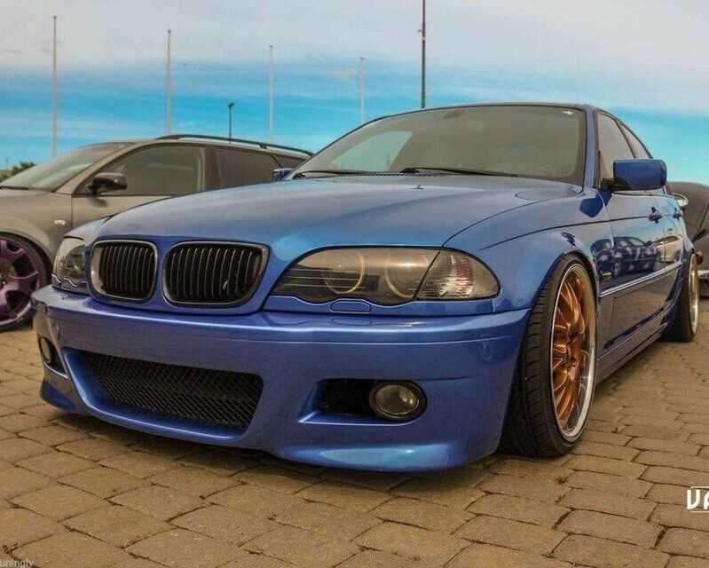 Para-choques para BMW Série 3 E46 M3 + Faróis de nevoeiro amarelos