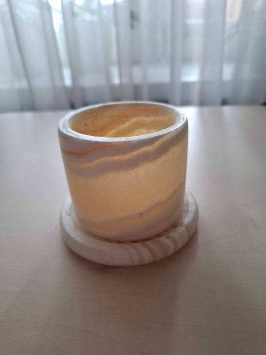 Подсвечник из камня оникс (підсвічник онікс), Египет, новый