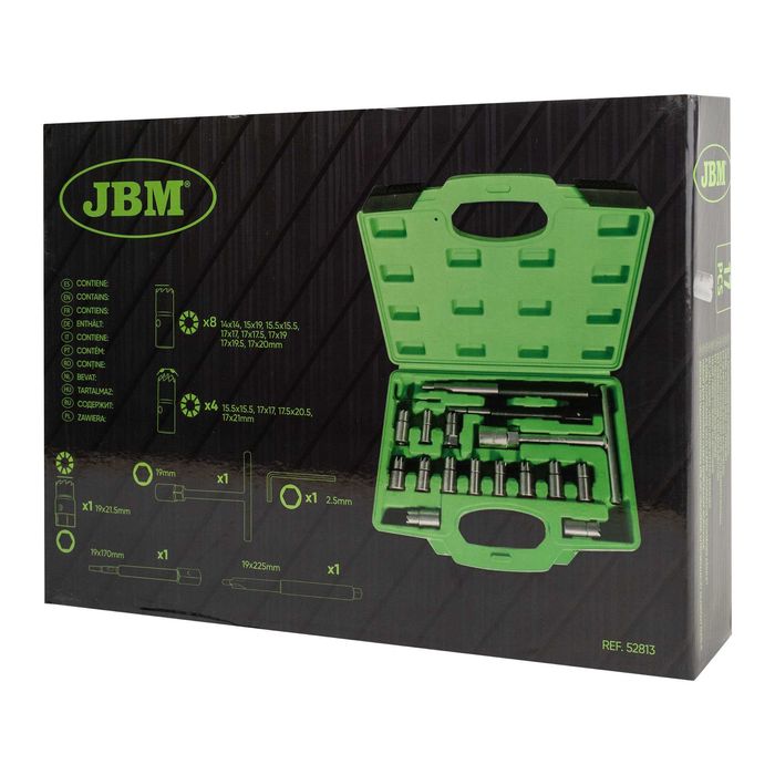 Kit de chaves de injetores 17 PCS JBM 52813