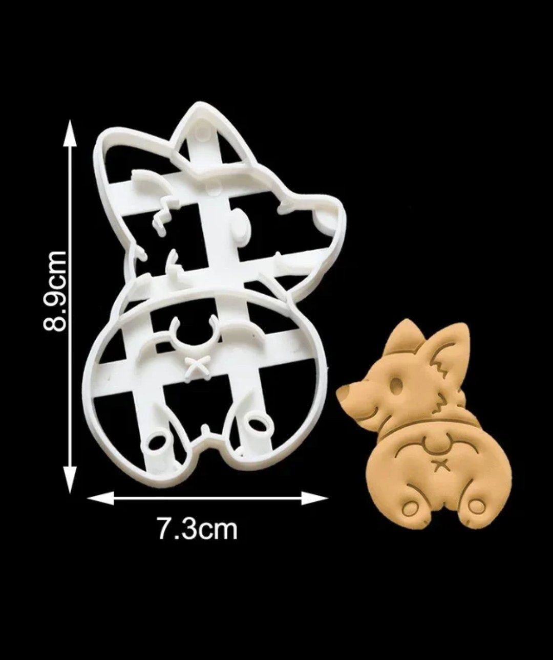 3 nowe duże foremki, wykrawacze ciastek Corgi 3D foremki do ciasteczek