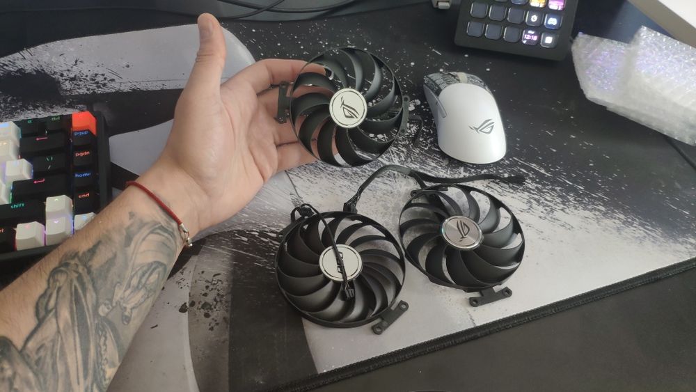 Куллер для видеокарты rtx strix 3070, 3080, 3090,