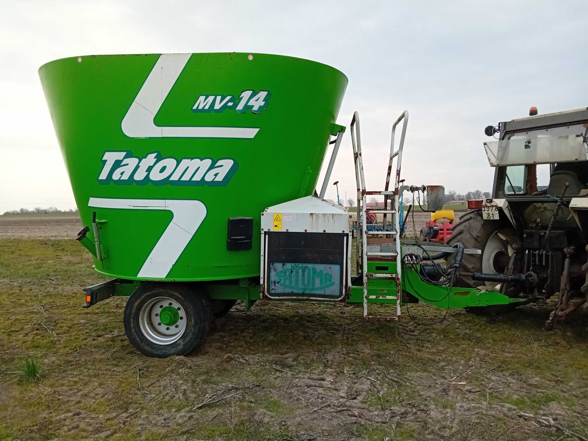 Paszowóz  Tatoma MV-14 Wóz paszowy 2014r jak nowy kennan 300