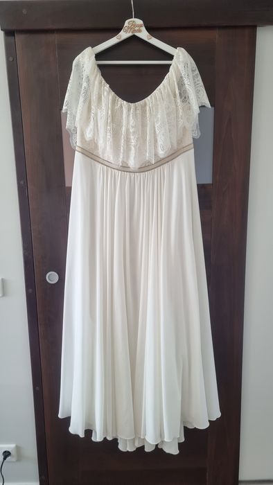 Suknia ślubna plus size Boho Rustykalna