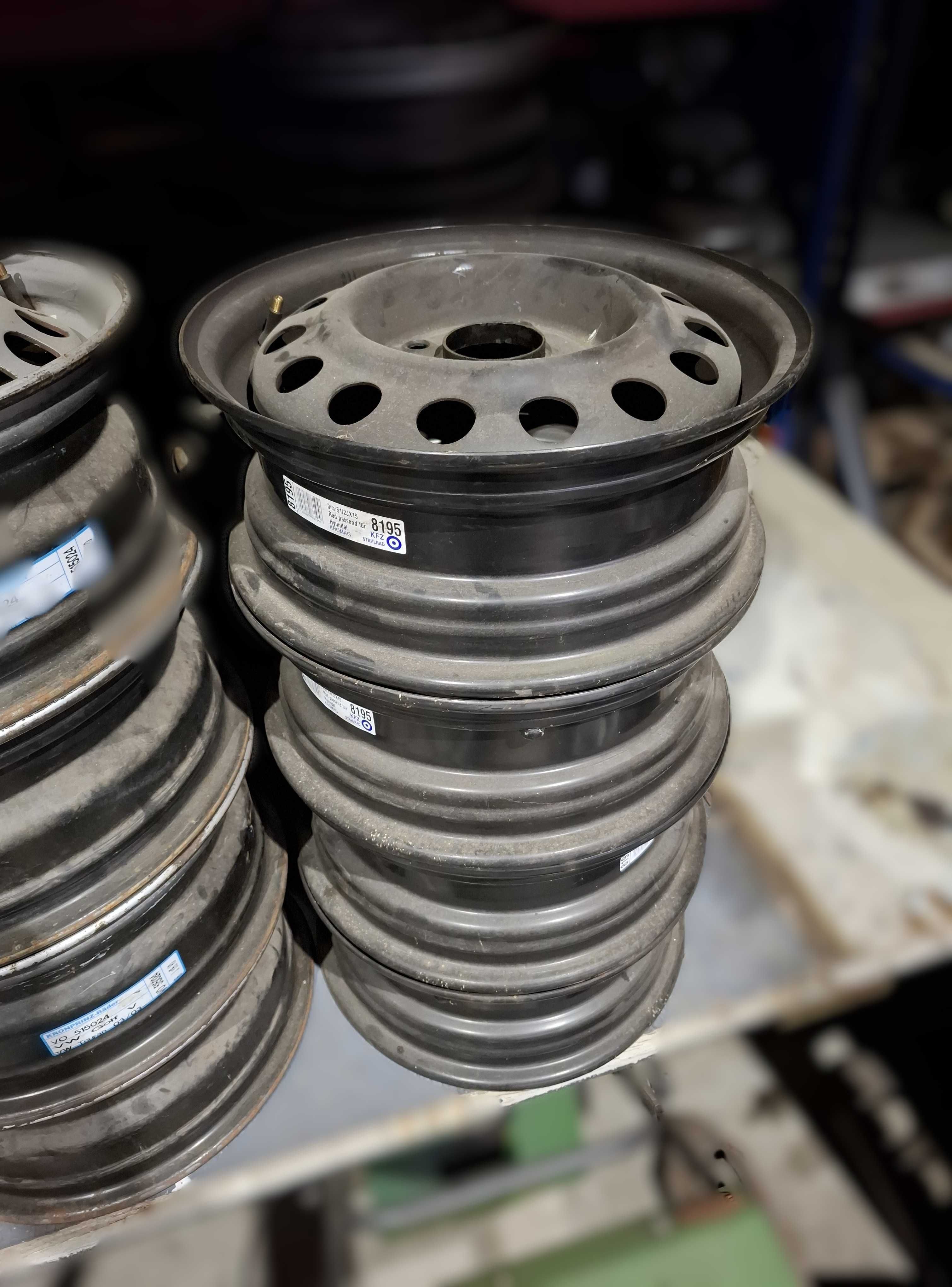4x Felgi stalowe 15" Hyundai 4x114,3 ET46 KFZ KROMAG