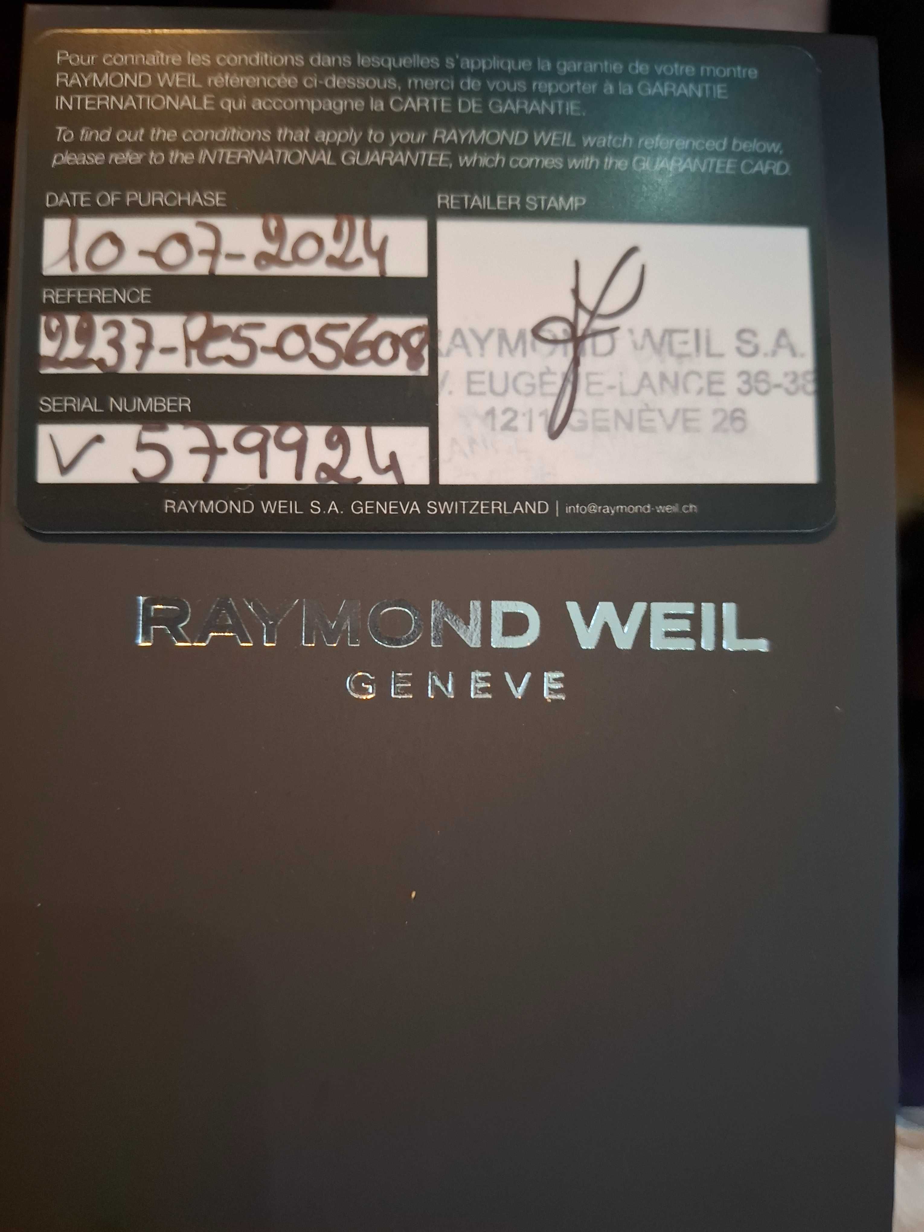 Relógio automático novo Raymond Weil Maestro