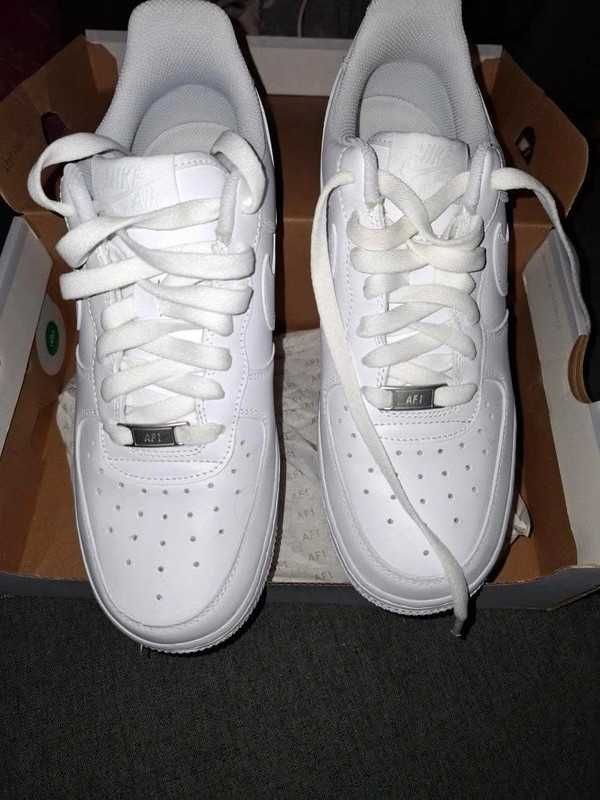 Biały|Nowe-Męskie\Nike/^AirForce1 UnisexTrampki roz.43