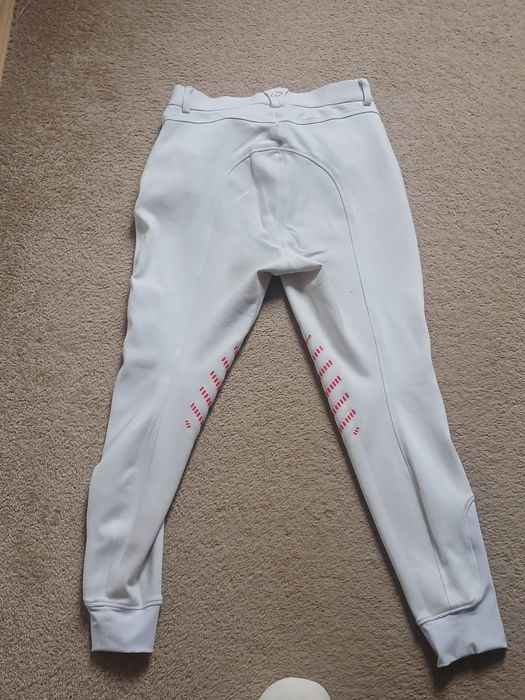 Білі бриджі HKM Gripping System