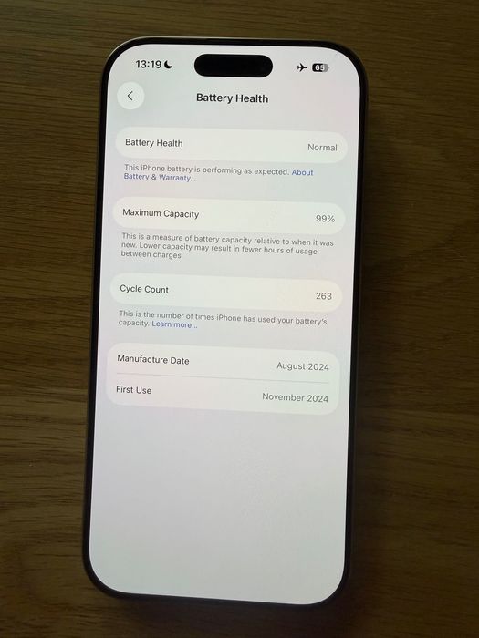 iPhone 16 Pro 128 GB Desert Titanium – stan idealny, gwarancja