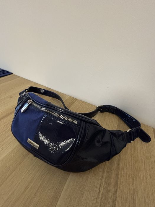 Nerka wittchen skórzana granatowa