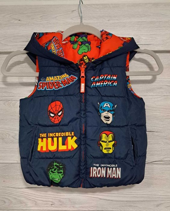 Kamizelka dwustronna Marvel Spiderman Hulk r.92
