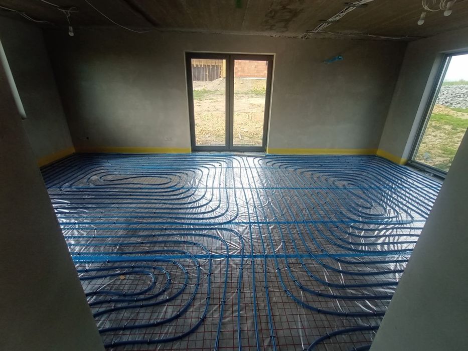 Ogrzewanie podłogowe, instalacja elektryczna, kocioł gazowy, pompa