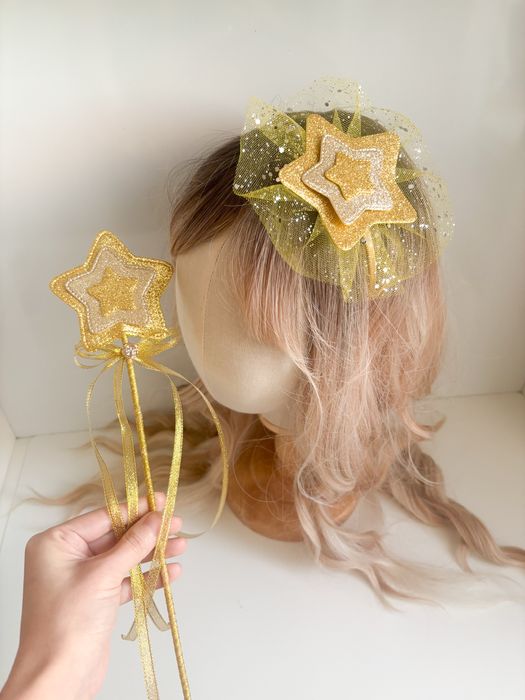 Набір для зірочки. костюм зірка. обруч і паличка зірочка.