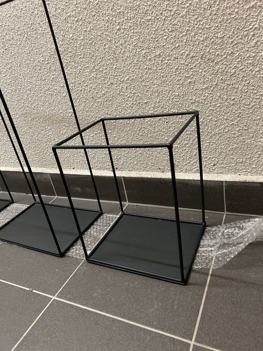 Metalowe grafitowe półki loftowy styl grafit ral półka loft komplet