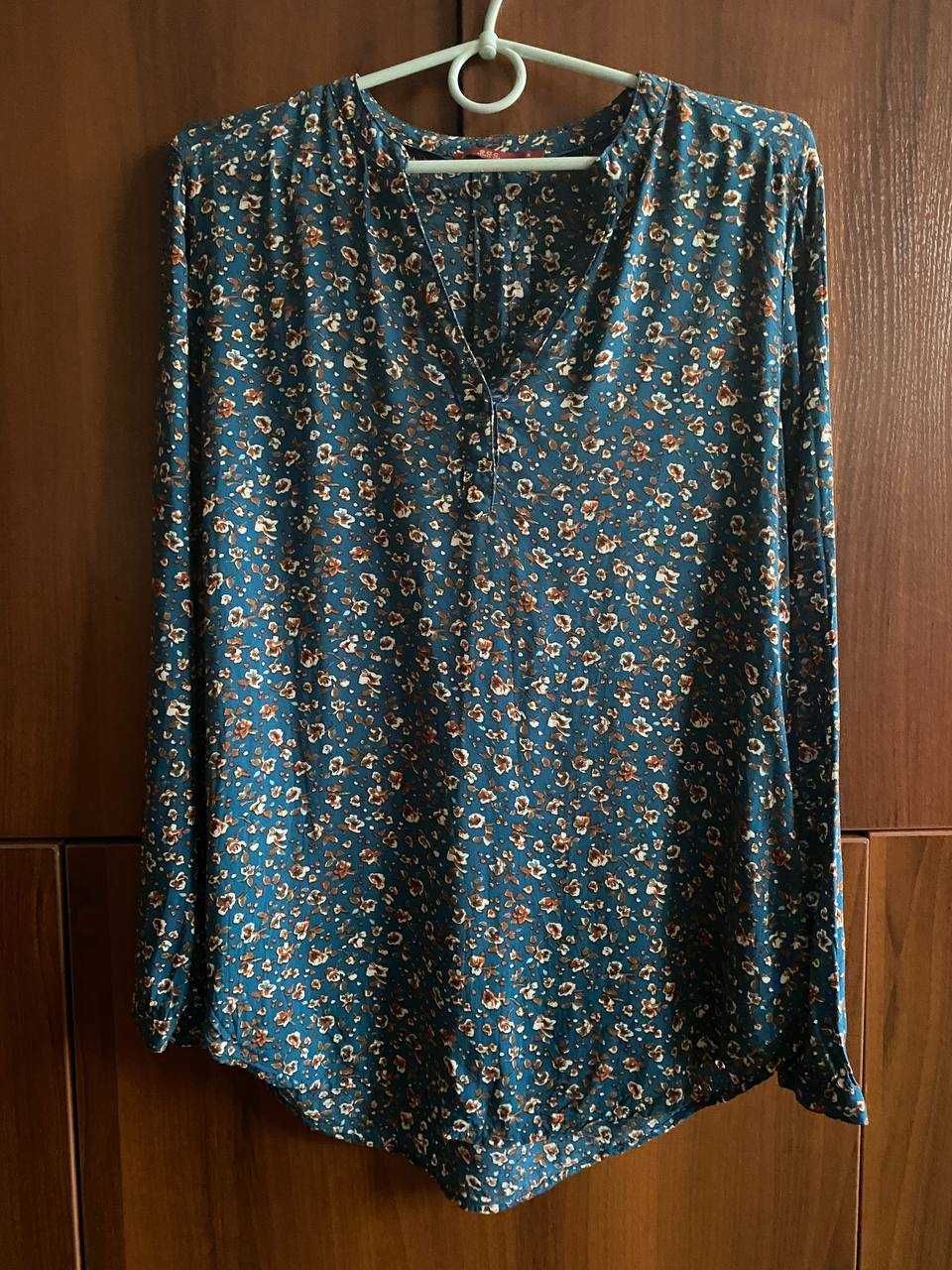 Сорочка / блузка жіноча Esprit edc бірюзова/петролева S