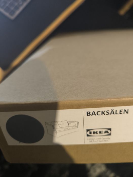 Capa sofá 2 lugares IKEA Backsalen hallarp cinza