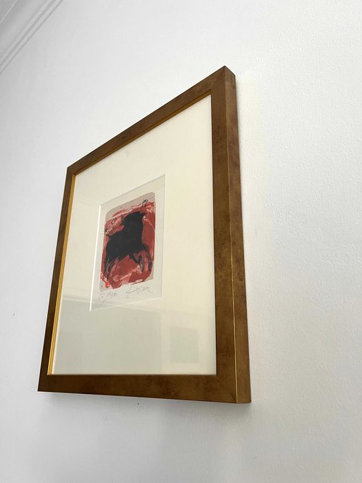 Serigrafia de Júlio Pomar Touro Emoldurada