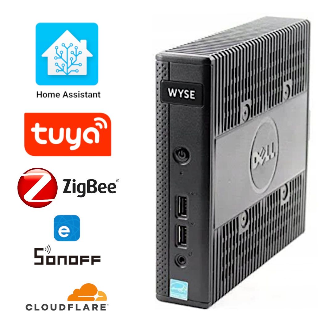 Home Assistant Dell Wyse Nowy SSD Cloudflare 2Gb ram