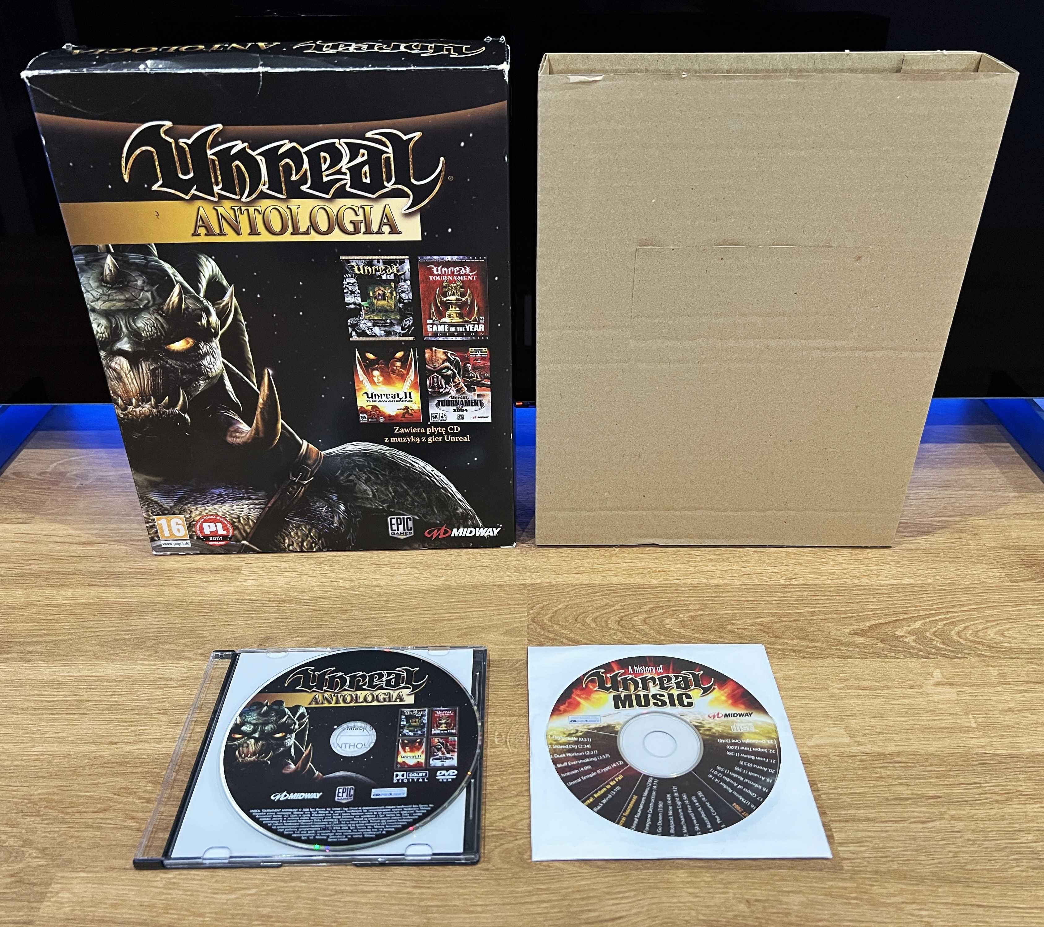 Unreal Antologia (PC PL 2006) BIG BOX polskie kompletne wydanie