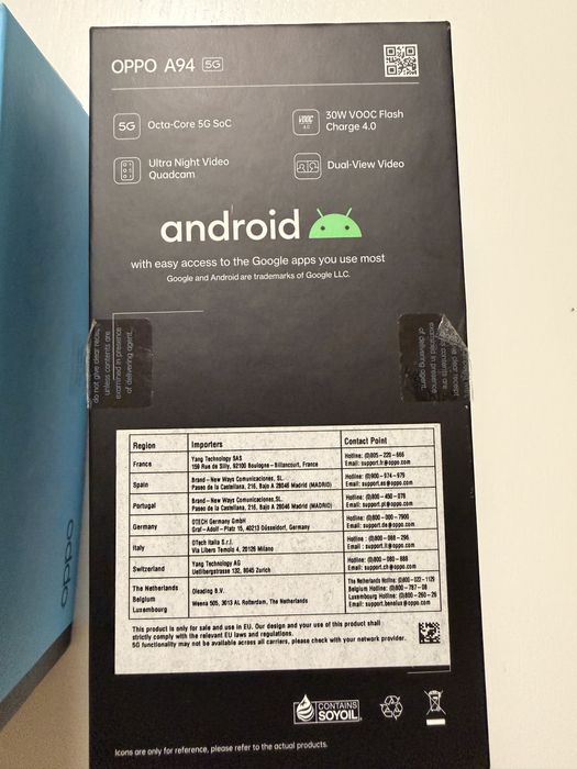 OPPO A94 5G com caixa original