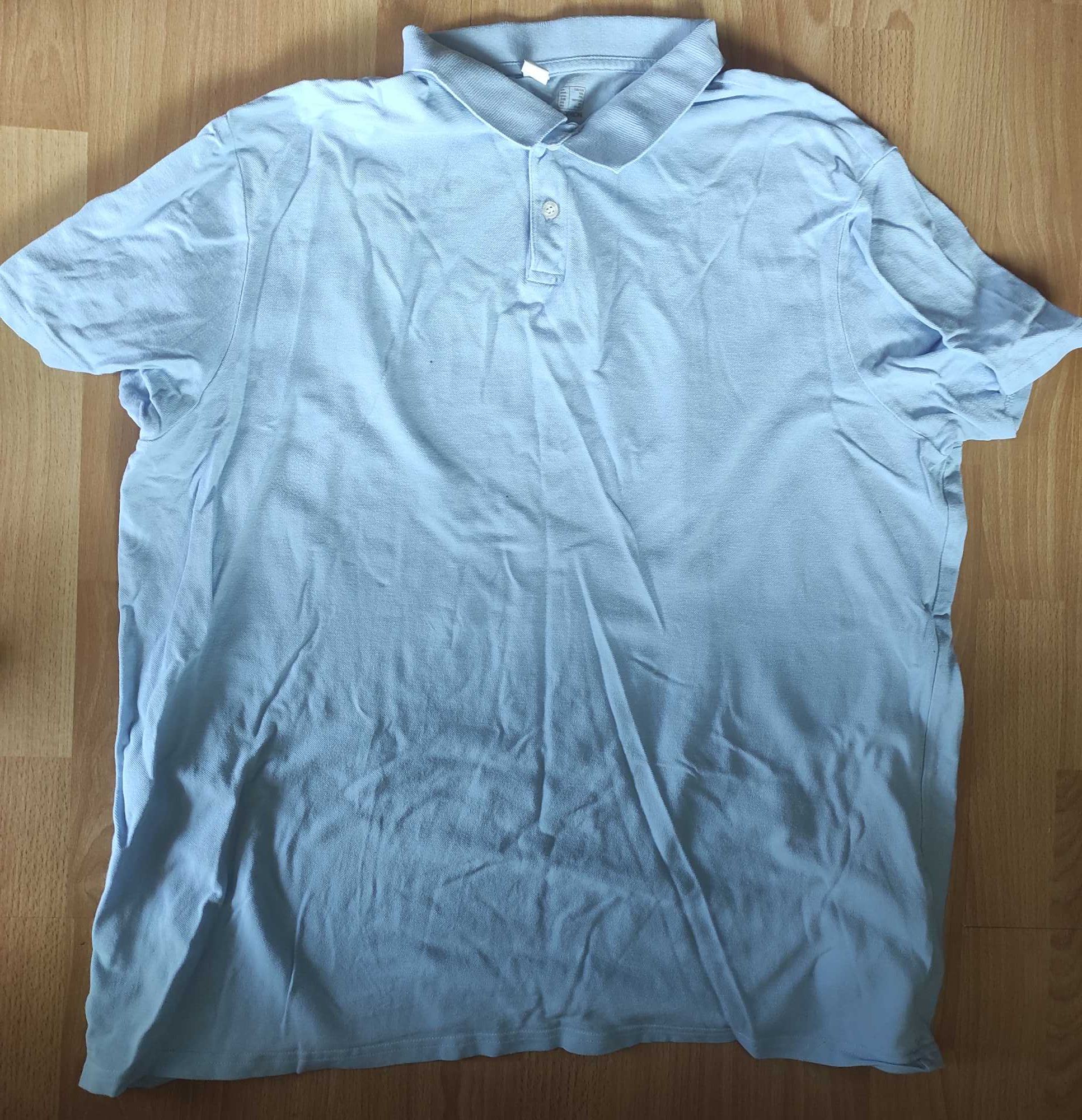 polo t-shirt koszulka męska decathlon duży rozmiar 3XL bawełna 100%