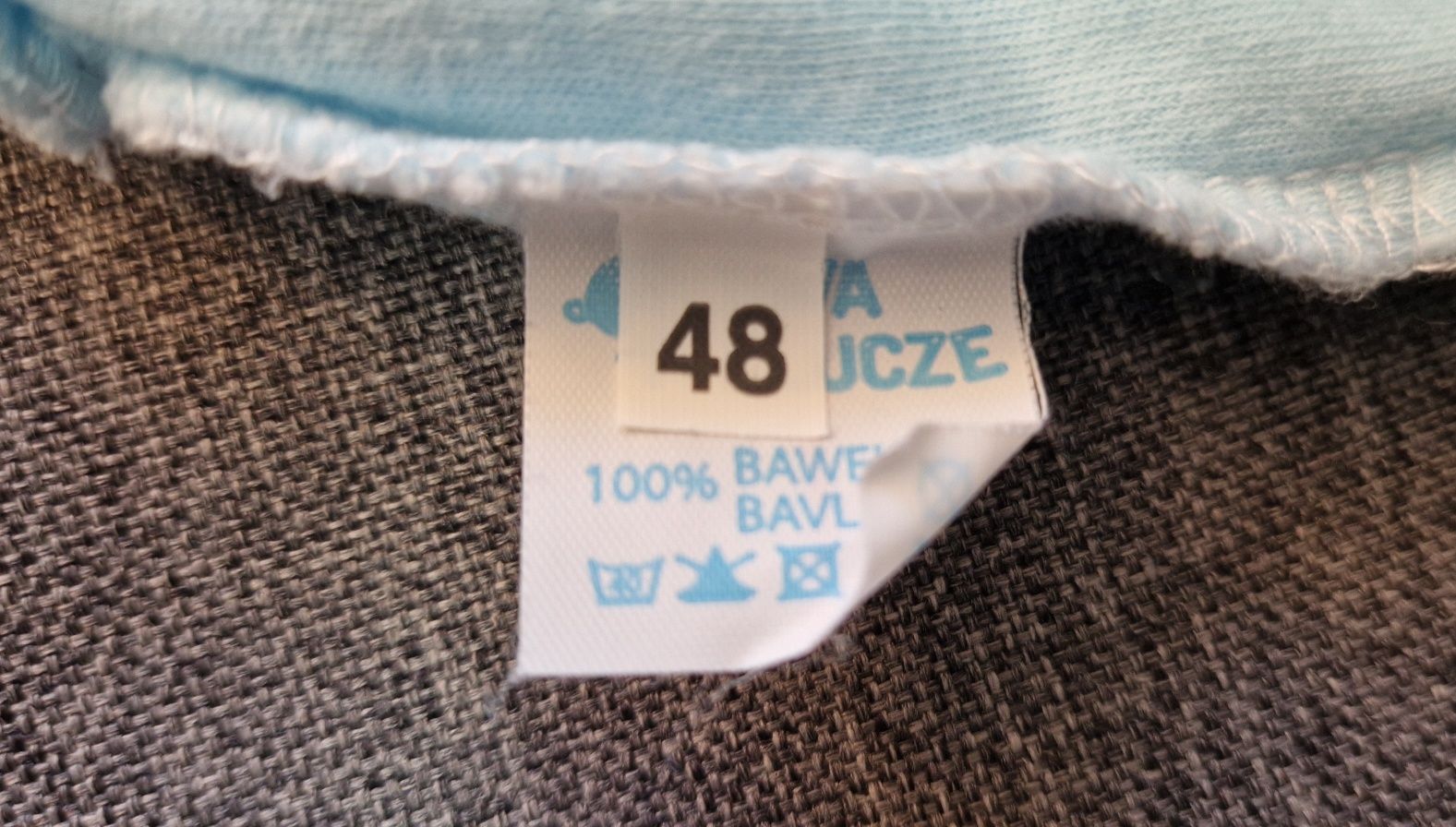 Bawełniane półśpiochy dla niemowlaka - Ewa Klucze rozmiar 48