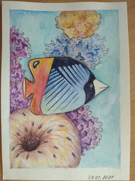 Акварельные скетчи и открытки