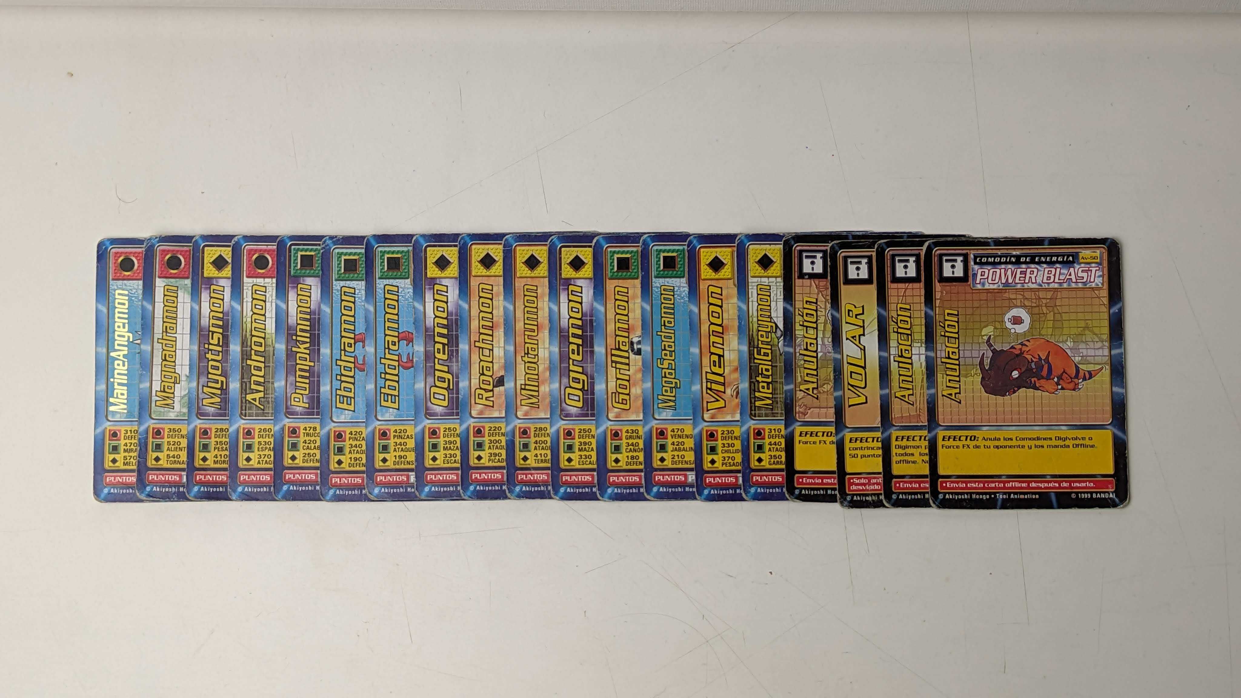 19 Cartas Digimon