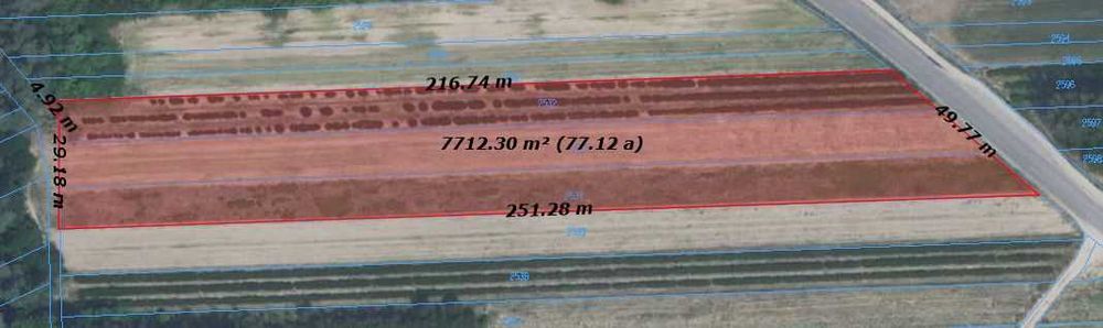 Teren inwestycyjny  7700 m2 , działka budowlana MPZP