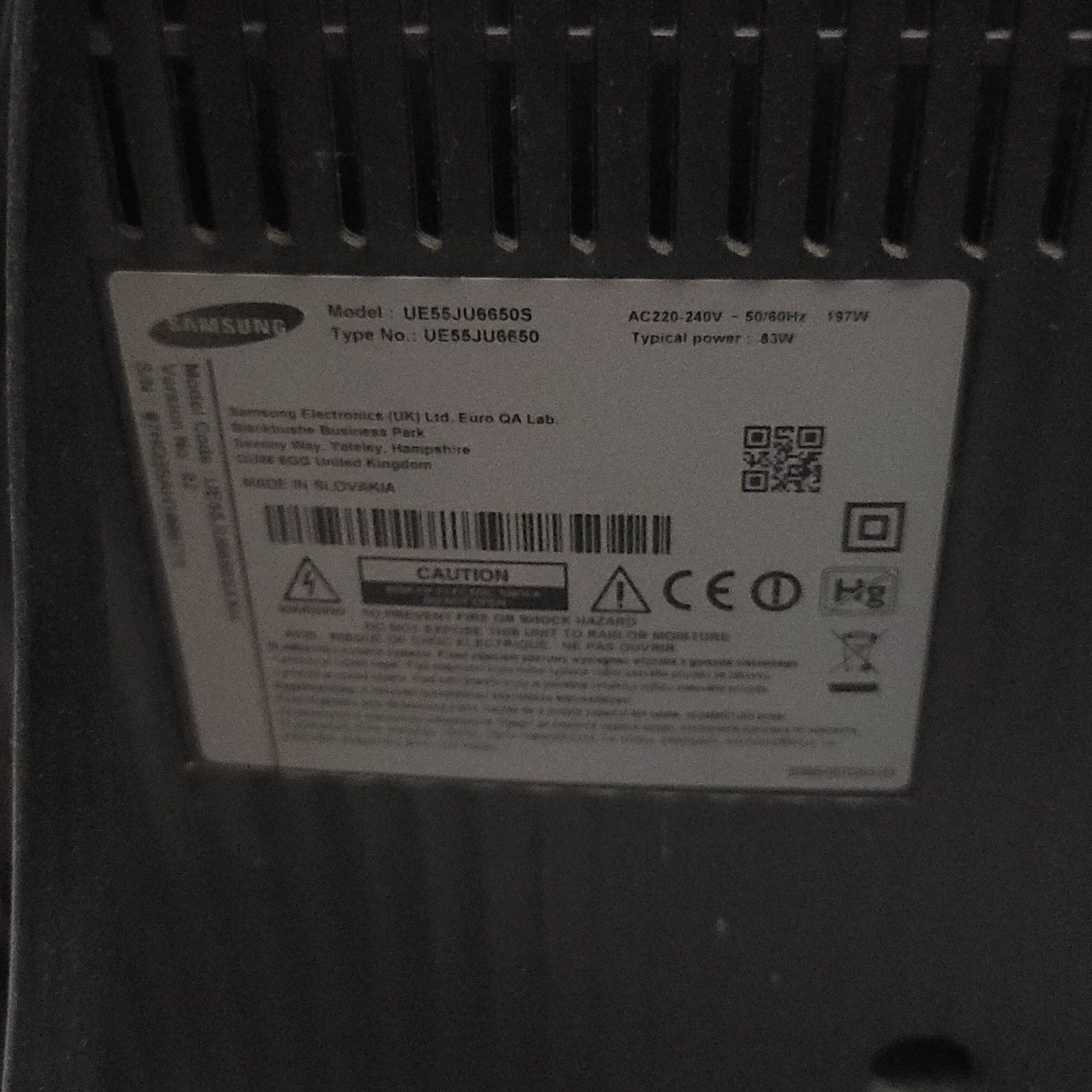 Samsung 55 дюйм ue55ju6550 4К UHD smartTV USB wifi