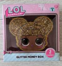 NOWA skarbonka lol surprise glitter money box