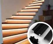 Zestaw 16xlistwa led schodowa 1 m + 2x czujnik ruchy gora dól