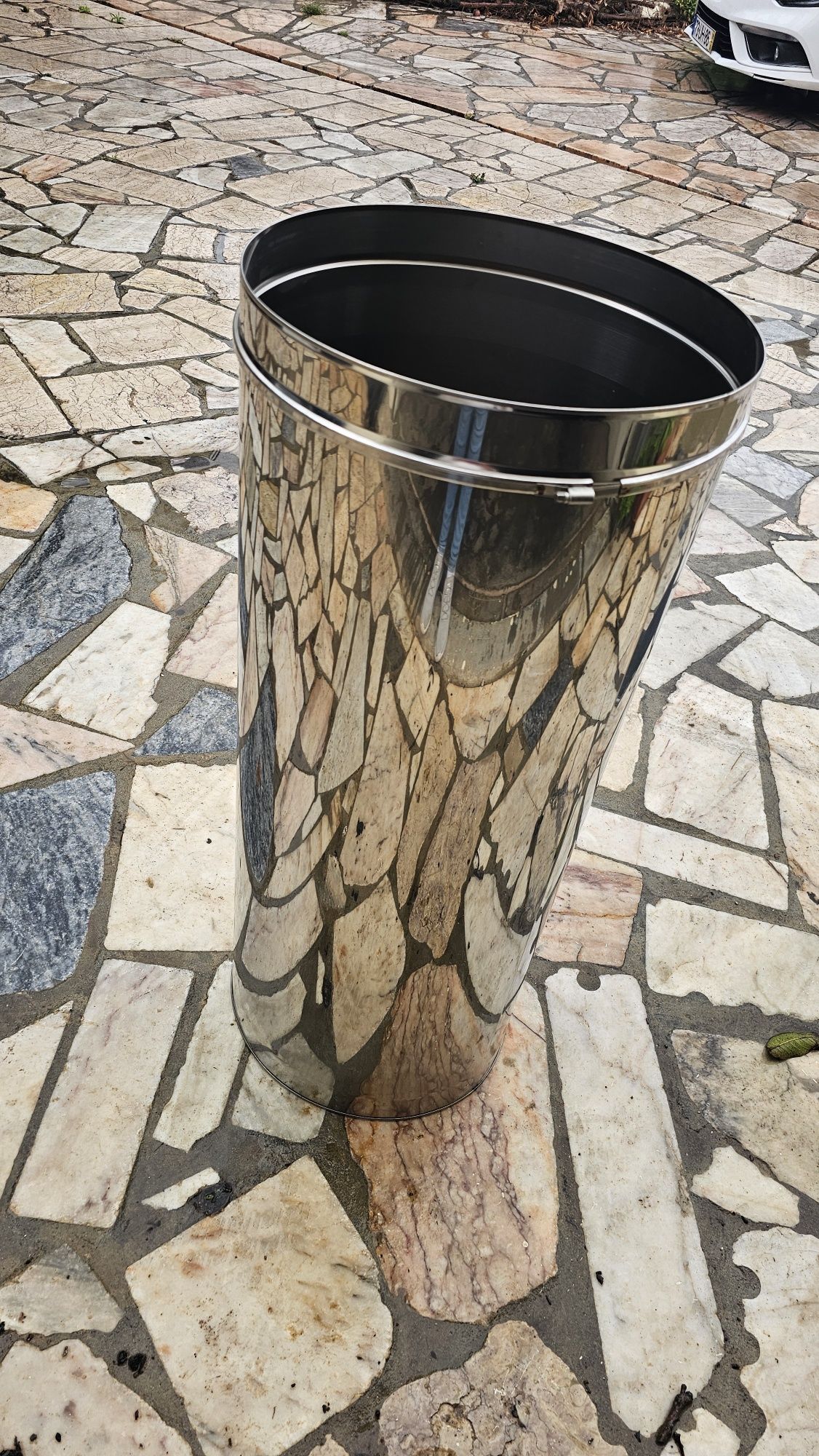 Tubo aço inox 40cm x 99cm