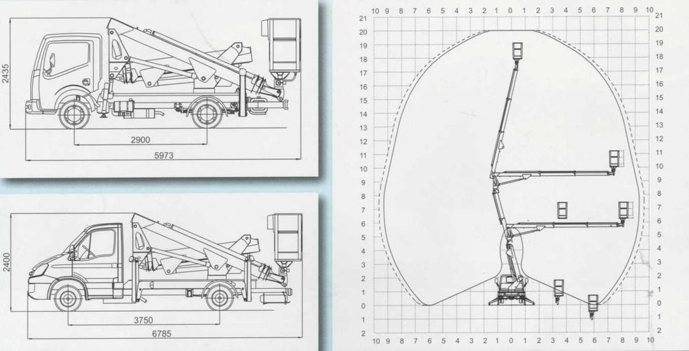 Podnośnik koszowy , Zwyżka 20 mb. Usługi-Wynajem